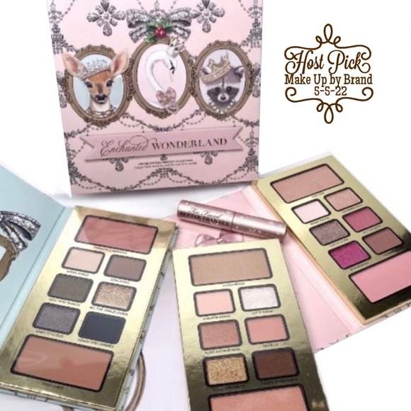 TOO FACED 3 Makeup Pallets Enchanted Wonderland Gift Set Better Than Sex Mascara - Picture 3 of 15